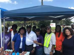 Mayor Turner rolled up his sleeves to help