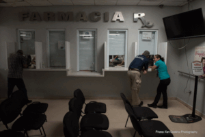 Inside the Utuado health facility in Puerto Rico