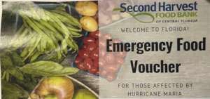 Food Voucher for Disaster Relief