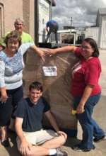 Pallet of Disaster Food Boxes