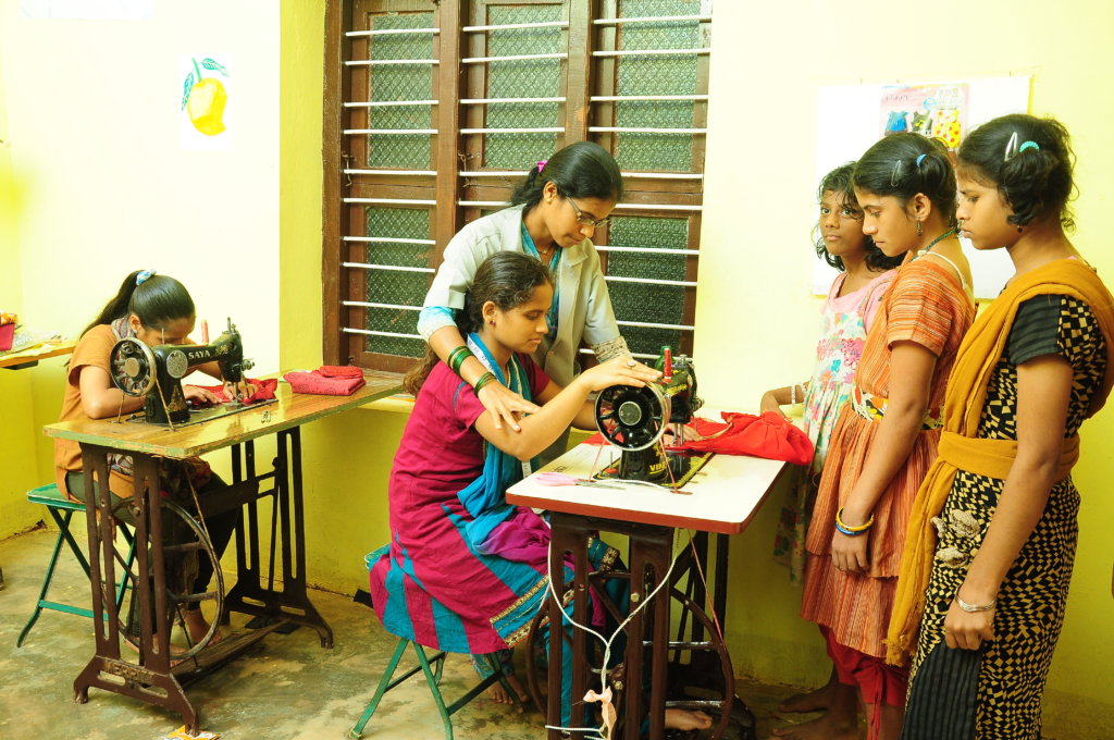 Vocational center for disabled youth in India