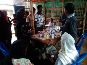 Inside the medical camp