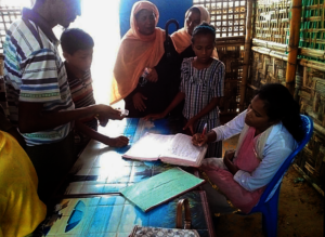 Patients being enlisted for treatment