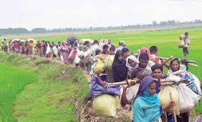 Refugees are entering into Bangladesh