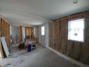 Peter's house after cleaning, spraying for mold