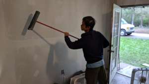 Sam finishing up another restored home