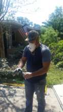 The smell of the flood muck and mold spores in...