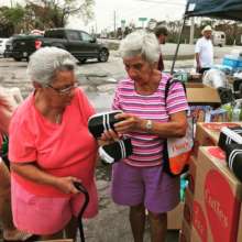Florida Keys locals receiving hygiene kits