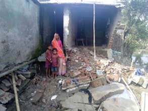 Rebuild 200 women's homes destroyed by Bihar flood