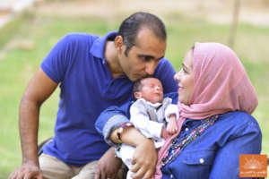 Malek with his Loving Parents