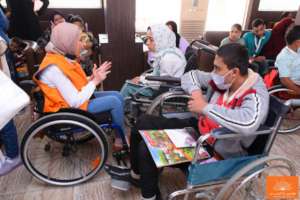 One of our team during the rehabilitation session