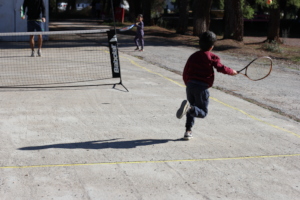 Tennis sessions in Ritsona Camp