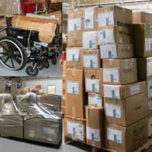 Supplies ready to go to Cuba