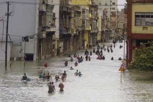 Devastation in the streets of Havana