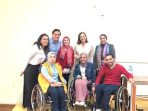 Our spekers -From the right Mariam - Rania - Alaa