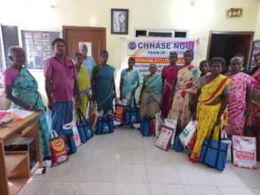 Distribution of monthly food groceries