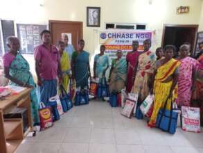 Distribution of monthly food groceries