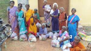 Distribution of monthly food groceries