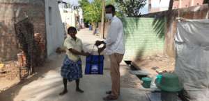 Distribution of food groceries