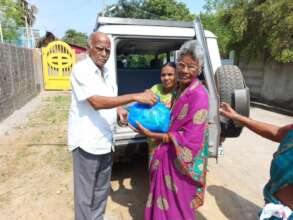 Distribution of monthly food groceries