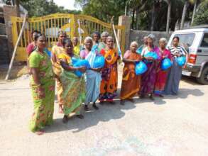 Distribution of monthly food groceries