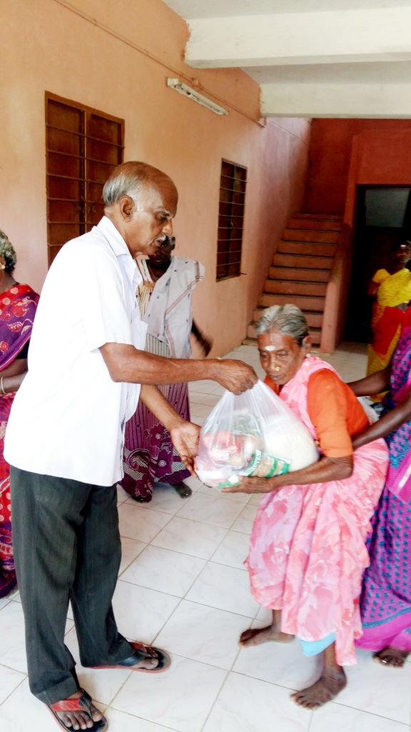 Food Groceries to 78 Neglected Elder,Leper Cured
