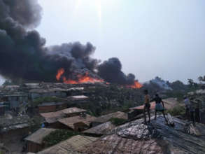 Fire spreading in the camps (Concern Worldwide)