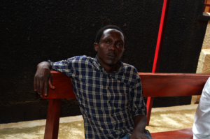 Aggrey, a recently enrolled client on ART.