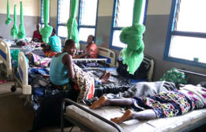 Waiting room at Mkanda Health Center