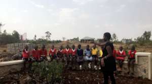 Local volunteer leading storytelling sessions