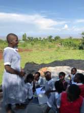 students reciting poetry