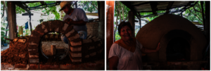 Construction process of Martina's bread oven
