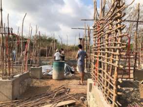 Construction process of center of arts and trades
