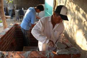 Construction process of a base of comixcal oven