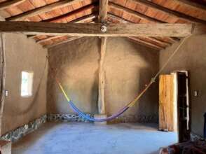 Interior of a Bajareque house
