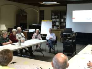 Dr. Kevin Becker starts the training session
