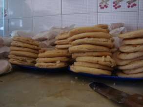 Yummy arepas for patients!