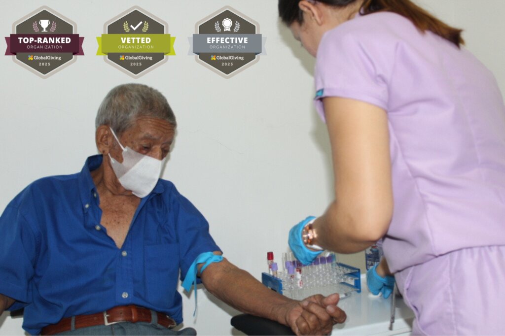 Elderly Patient Getting Lab Tests Done