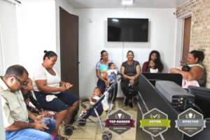 Happy Mothers in the SAI Clinic Waiting Room