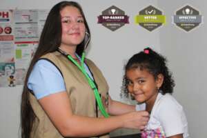 Happy Patient Receiving Medical Care at SAI Clinic