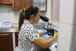 Our Great lab tech