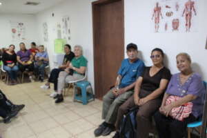 Patients in the waiting room