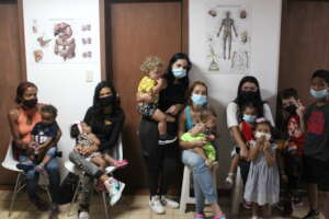 Patients waiting to be seen by doctors