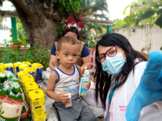 Our doctor Giving medicine and check ups!