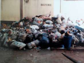 The garbage before the clean-up