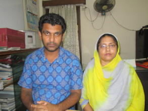 Local donors Mr. Sobuj and his wife Akhia