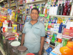 Mr. Amin, a shop keeper of Mohammadpur Town Hall