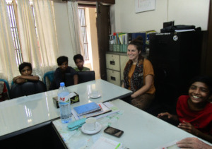 GlobalGiving visitors met some of street children