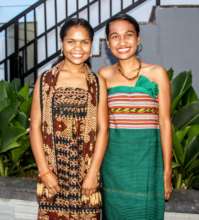 women wearing tais