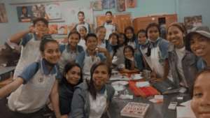One group of youth after watching the films.